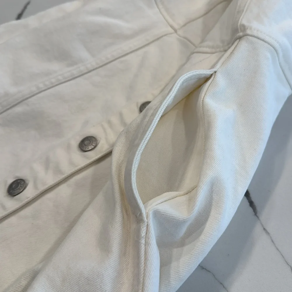 Madewell white denim jumper - Picture 3 of 5